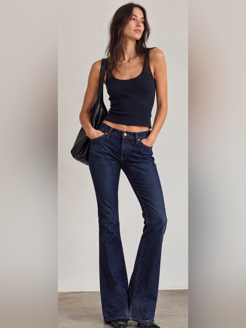 Vintage Y2K Women’s Levi's Capital E Swank Low Slim Boot Cut Jeans Dark Wash 31